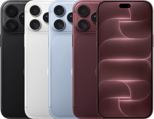 iPhone 18 Pro Max en varios colores, imagen de referencia